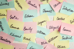 names on post its