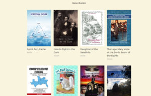 Screenshot of the Dorrance Publishing Bookstore "New Releases."