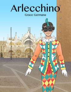 Grace Germana cover art for the book, "Arlecchino."
