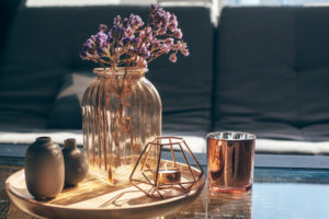 Objects sitting on table