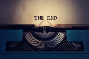 the end typewriter