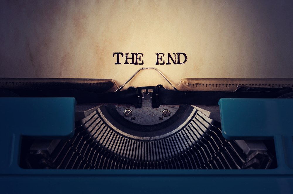 the end typewriter