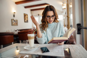 Woman angry at book