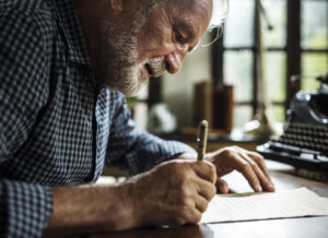 Closet Writer Man writing