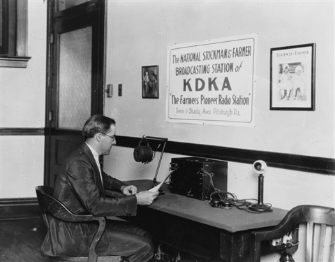 anonymous-group-of-10-photographs-of-the-worlds-first-commercial-radio-station,-kdka-(the-farmers-pioneer