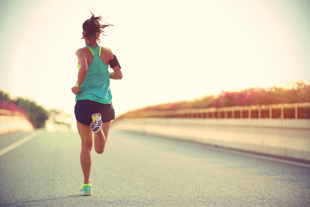 Woman running Woman running